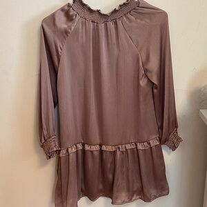 Hayden Long Sleeve Dress in Dusty Rose